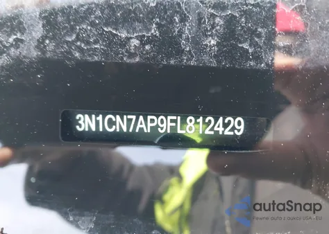 2015 Nissan Versa 1.6 Sv from USA, damaged, VIN 3N1CN7AP9FL812429